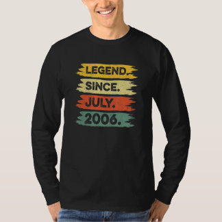 16:e födelsedagsförklaringen Retro-Vintagen sedan  T Shirt