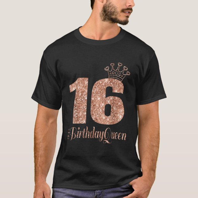 16:e födelsedagsgåvan Tonåring Sweet sixteen 16 Ro T Shirt (Framsida)