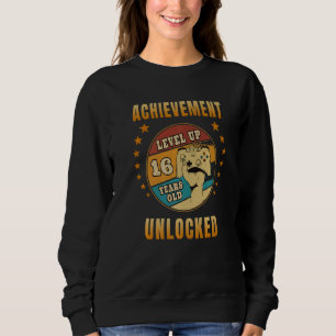 16:e födelsedagspojken 16 år gammal gamernivå uppå t shirt
