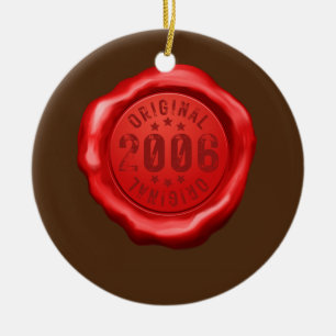 16:e födelsedagstjejen Original 2006 16 Years Julgransprydnad Keramik