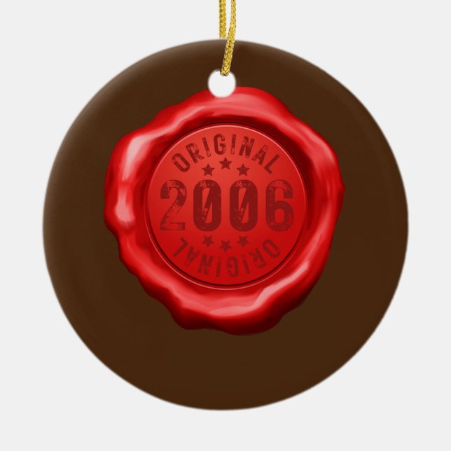 16:e födelsedagstjejen Original 2006 16 Years Julgransprydnad Keramik (Framsidan)