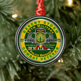 16:e militära brigaden öknen Storm Veteran Julgransprydnad Metall