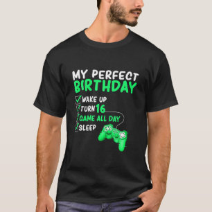 16:e Perfekten på födelsedagsspel 16 år gammal gam T Shirt