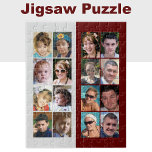 16 fotokollage burgundy och grått pussel<br><div class="desc">Biet sammanfogar dina favoritminnen med det här 16-fotopusslet i anpassningsbarna! Perfekt för familjespelnätter, det här personligens pussel visar dina omhuldade ögonblicksbilder av klara högkvalitativa utskrifter. Oavsett om det är semester, husdjursapor eller milstolpar, ansluter sig varje biet för att berätta din unika historia. Det är en tänkbar gåva till födelsedagar, årsdagar...</div>