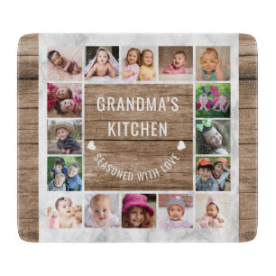 16 Fotokollage Grandmas köks- och köksväxter