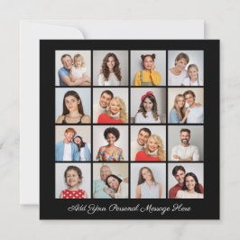 16 Fotokollage Lägg till ditt eget gratulationskor