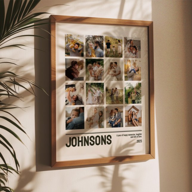 16 Fotos Kollage Familj Bröllopsbilder Minne Poster (Skapare uppladdad)