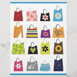 16 Gratis vektor Shopping bag Reklamblad
