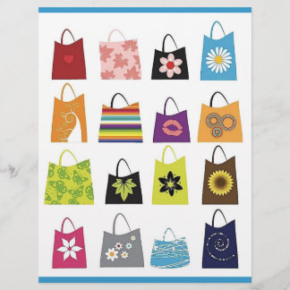 16 Gratis vektor Shopping bag Reklamblad
