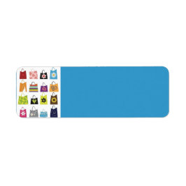 16 Gratis vektor Shopping bag Returadress Etikett