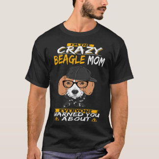 16 Jag är Crazy Beagle Mamma T Shirt