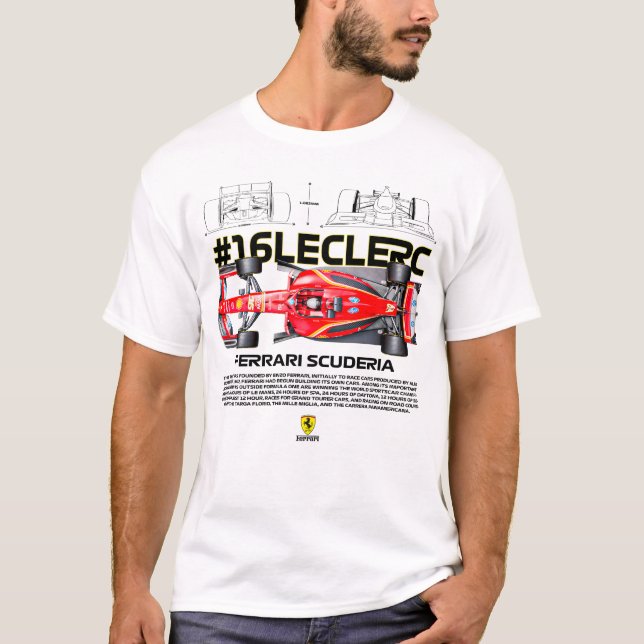16 leclerc t shirt (Framsida)