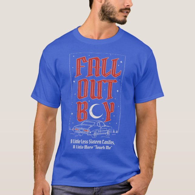 16 ljus gammal bil t shirt (Framsida)