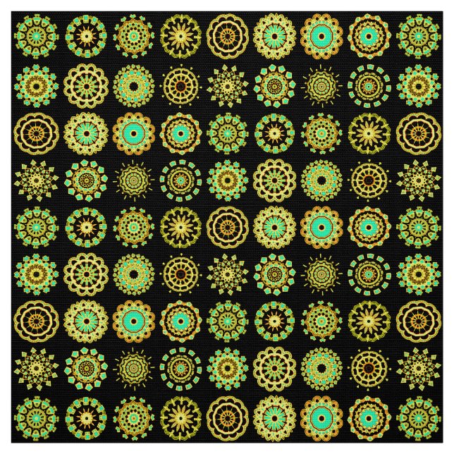 16 Mandalas Tyg (Provkarta)