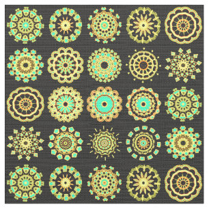 16 Mandalas Tyg