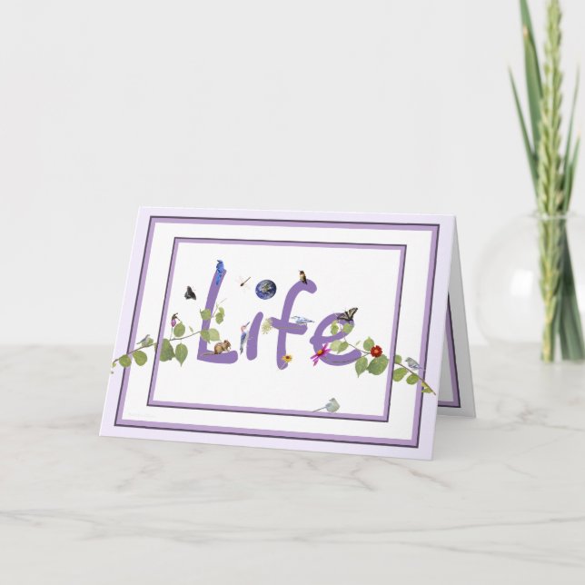 #16 Njut av "presenterna på dagen:Grattis på födel Kort (Framsida)