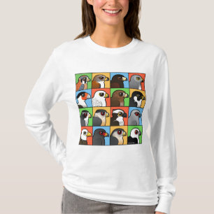 16 norr - amerikanrovfågeln profilerar t-shirt