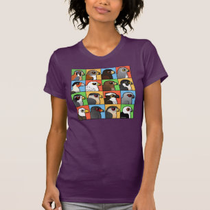 16 norr - amerikanrovfågeln profilerar tee shirt