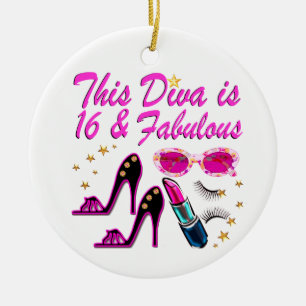16 OCH FABULOUS DIVA JULGRANSPRYDNAD KERAMIK