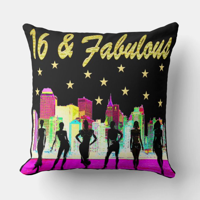 16 OCH FABULOUS NYC DIVA DESIGN KUDDE (Framsida)