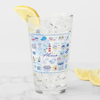 16 Oz Glass Kopp "The ABC's of Hope Town"