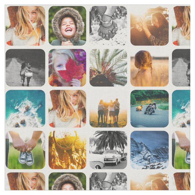 16 Rutnät för Anpassningsbar av fotomall Tyg (Närbild)