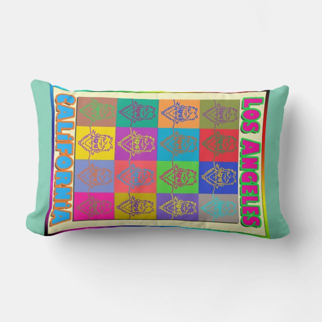 16 Surfers Los Angeles Pillow Lumbarkudde (Framsida)