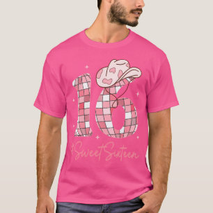 16 Sweet Sixn Western Rodeo 16:e Birthday Girl T Shirt