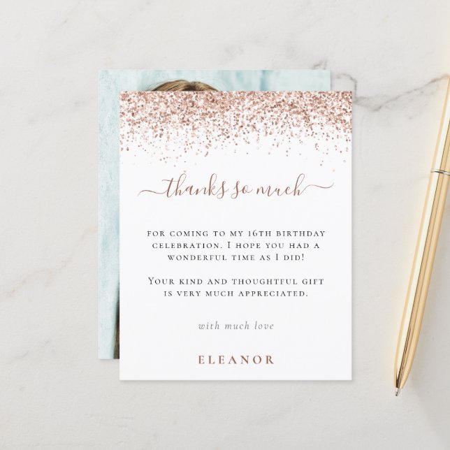 16 Tack för fotopappen Ro Guld (Fram/Back In Situ)