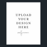 16-tums x 20-tums Poster - Porträtt<br><div class="desc">Anpassa kortet i Mallen. När du är klar med redigeringen hämtar du filen i JPG-format (glöm inte att aktivera utfallsalternativet). Ladda upp designen här genom att klicka på den blå "Anpassa"-knappen.</div>