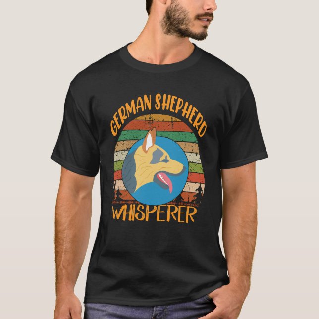 16 Tysk shepherd Whisperer T Shirt (Framsida)