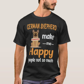 16 tyska schäferhund gör mig glad människor inte s t shirt