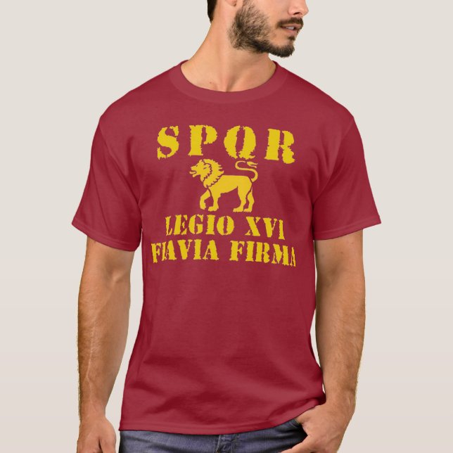 16 Vespasians 16th legion - lejon romare T Shirt (Framsida)