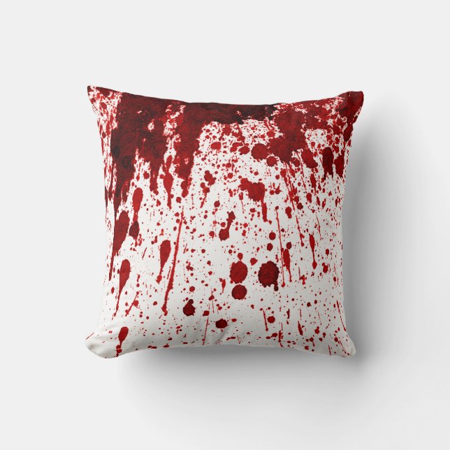 16"x16" Dekorativ kudde Blood Splatter Vampire Got (Framsida)