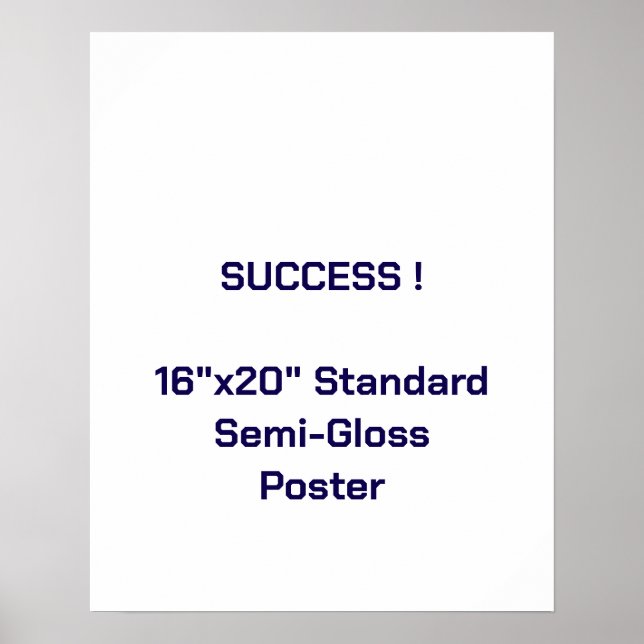 16"x20" Standard halvblank poster (Framsidan)