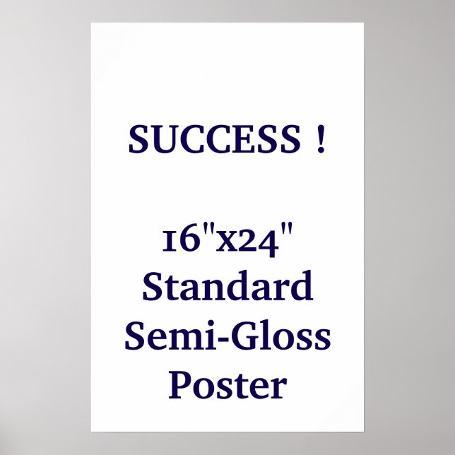 16"x24" Standard halvblank affisch (Framsidan)