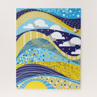 16 x 20 Abstrakter Himlar Puzzle för färgblinda Pussel