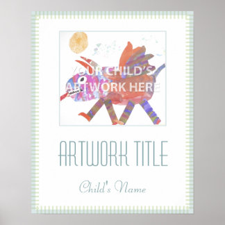 16" x 20" Blue Line Poster $13,50