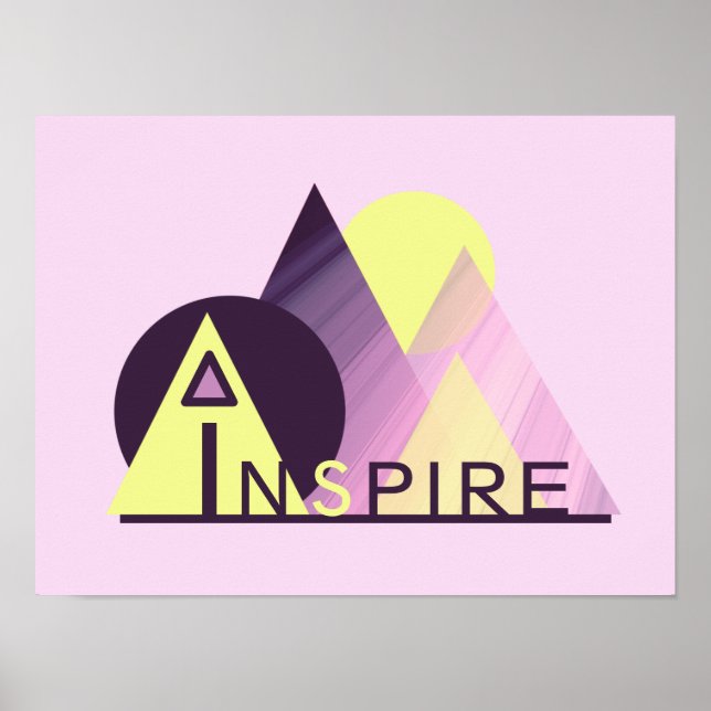 16 x 20 "INSPIRE"-Poster Poster (Framsidan)