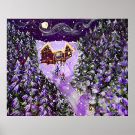 16 x 20 Poster Lantern Ski