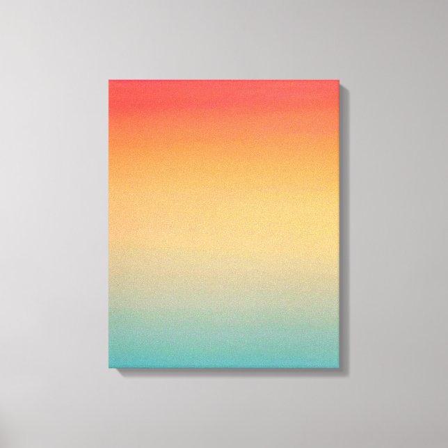 16 x 20 tum Modern Rainbow Himlar Red Gult Blue Canvastryck (Framsida)