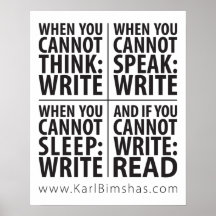 16 x 20 tum När Skrivan ska Poster