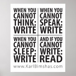 16 x 20 tum När Skrivan ska Poster