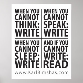 16 x 20 tum När Skrivan ska Poster