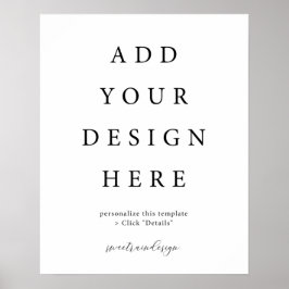 16 x 20-tums Poster Lodrät/Porträtt