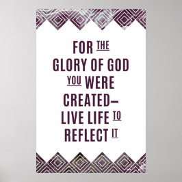 16 x 24 Lila Marble Art Print Semi Gloss Poster