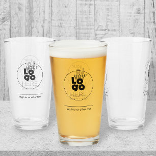 16oz Pint Glass med Anpassningsbar Tryckt Logotyp  Glaskopp