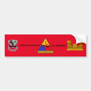 16TH 1ST ARMORED BILDEKAL för INGENJÖRBN