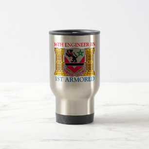 16TH 1ST ARMORED MUGG för INGENJÖRBATALJON