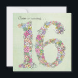 16th anpassningsbarinbjudan för födelsedagsfest inbjudningar<br><div class="desc">** Varje inbjudan kommer med ett matcha storlekt kuvert som är inklusive i kosta ** Ändra stilen, och känselförnimmelsen av papperet till spelar ingen roll gillar du. (att ändra, press som inbjudanalternativen tab över). Fullständigt ett original som är unika och ett av en snäll design som är ett tryck av...</div>